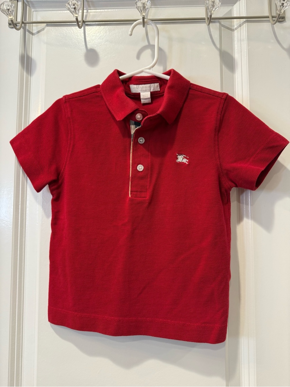 Burberry Kids Red Polo 4Y
